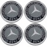 Колпачок ступицы Mercedes 75/70/14 черный хром 