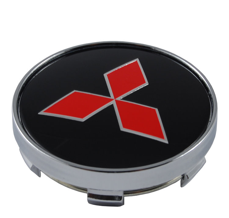 Колпачок на диски Mitsubishi 60/56/9 черный-красный